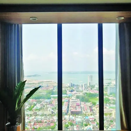 Newly Renovated 55Th Floor Seaview Unit Pollux Batam Apartment Exterior photo